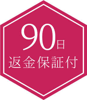 90日返金保証付